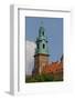 View on Clock Tower of Wawel Royal Castle in Cracow in Poland-mychadre77-Framed Photographic Print