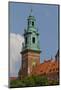 View on Clock Tower of Wawel Royal Castle in Cracow in Poland-mychadre77-Mounted Photographic Print