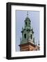 View on Clock Tower of Wawel Royal Castle in Cracow in Poland-mychadre77-Framed Photographic Print
