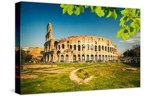 View on Colosseum in Rome, Italy-sborisov-Stretched Canvas
