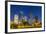 View on Downtown Houston by Night-Jorg Hackemann-Framed Photographic Print