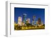 View on Downtown Houston by Night-Jorg Hackemann-Framed Photographic Print