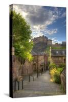 View on Edinburgh Castle from Heriot Place, Edinburgh, Scotland, UK-Nataliya Hora-Stretched Canvas