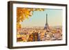 View on Eiffel Tower at Sunset, Paris, France-S Borisov-Framed Photographic Print