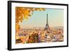 View on Eiffel Tower at Sunset, Paris, France-S Borisov-Framed Photographic Print