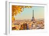 View on Eiffel Tower at Sunset, Paris, France-S Borisov-Framed Photographic Print