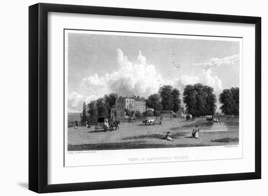 View on Hampstead Heath, London, 19th Century-E Finden-Framed Giclee Print