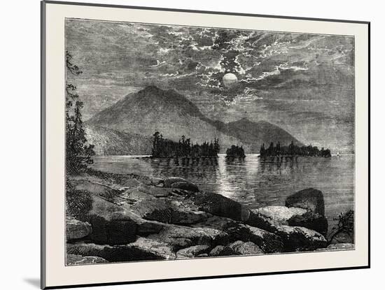 View on Lake George, North America, USA, 1870s-null-Mounted Giclee Print