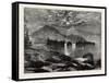 View on Lake George, North America, USA, 1870s-null-Framed Stretched Canvas