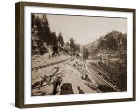 View on Lake Tahoe, California, 1877-Carleton Watkins-Framed Art Print