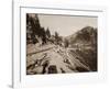 View on Lake Tahoe, California, 1877-Carleton Watkins-Framed Art Print