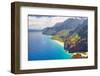 View on Na Pali Cost on Kauai Island on Hawaii-SergiyN-Framed Photographic Print