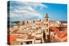 View on Naples Old Town under Blue Sky. Italy-dmitry kushch-Stretched Canvas