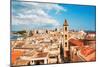 View on Naples Old Town under Blue Sky. Italy-dmitry kushch-Mounted Photographic Print