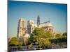 View on Notre Dame De Paris, Paris, France-sborisov-Mounted Photographic Print