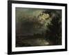 View on Overschie in Moonlight, 1872-Johan Barthold Jongkind-Framed Giclee Print