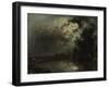 View on Overschie in Moonlight, 1872-Johan Barthold Jongkind-Framed Giclee Print