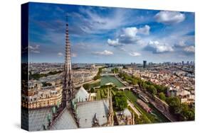 View on Paris from Notre Dame, France-sborisov-Stretched Canvas