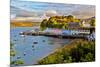 View on Portree before Sunset, Isle of Skye, Scotland-Nataliya Hora-Mounted Photographic Print