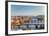 View on Prague Bridges at Sunset-sborisov-Framed Photographic Print