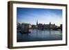 View on Riddarholmen with Riddarhuset, Riddarholmskyrkan and Norstedtshuset, Stockholm-Frina-Framed Photographic Print