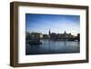 View on Riddarholmen with Riddarhuset, Riddarholmskyrkan and Norstedtshuset, Stockholm-Frina-Framed Photographic Print