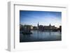 View on Riddarholmen with Riddarhuset, Riddarholmskyrkan and Norstedtshuset, Stockholm-Frina-Framed Photographic Print