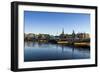 View on Riddarholmen with Riddarhuset, Riddarholmskyrkan and Norstedtshuset, Stockholm-Frina-Framed Photographic Print