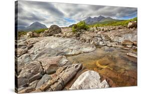 View on Sgurr Nan Gillean, Am Basteir and Sgurr a Bhasteir from Sligachan River, Isle of Skye, Scot-Nataliya Hora-Stretched Canvas