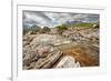 View on Sgurr Nan Gillean, Am Basteir and Sgurr a Bhasteir from Sligachan River, Isle of Skye, Scot-Nataliya Hora-Framed Photographic Print