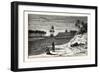 View on the Banks of the Euphrates. the Longest and One of the Most Historically Important Rivers o-null-Framed Giclee Print