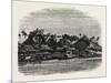 View on the Banks of the Mesap, Cambodia-null-Mounted Giclee Print