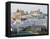 View on the Center of Ostuni, Puglia, Italy-Jorisvo-Framed Stretched Canvas