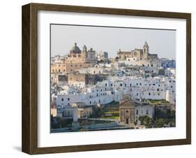 View on the Center of Ostuni, Puglia, Italy-Jorisvo-Framed Photographic Print