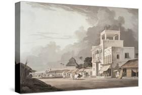 View on the Chitpore Road, Calcutta, Plate II from Oriental Scenery, Published 1797-Thomas & William Daniell-Stretched Canvas