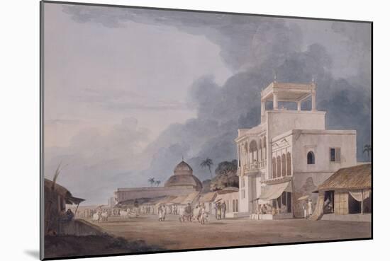 View on the Chitpur Road, Calcutta-Thomas & William Daniell-Mounted Giclee Print