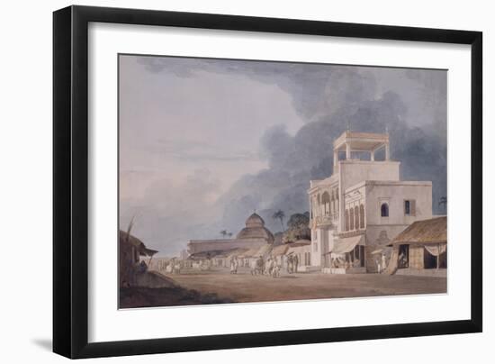 View on the Chitpur Road, Calcutta-Thomas & William Daniell-Framed Giclee Print