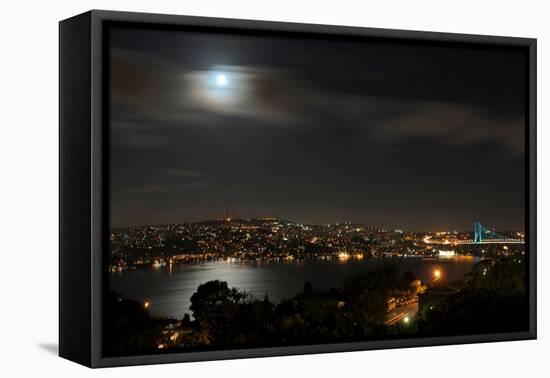 View on the City of Istanbul in Turkey-null-Framed Stretched Canvas