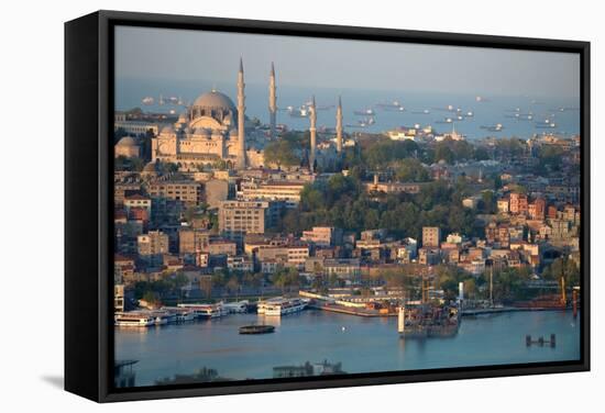 View on the City of Istanbul in Turkey-null-Framed Stretched Canvas