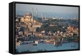 View on the City of Istanbul in Turkey-null-Framed Stretched Canvas