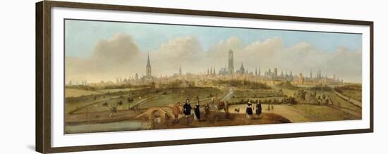 View on the City of Utrecht, C. 1650-1660-Jost Cornelisz Droochsloot-Framed Premium Giclee Print