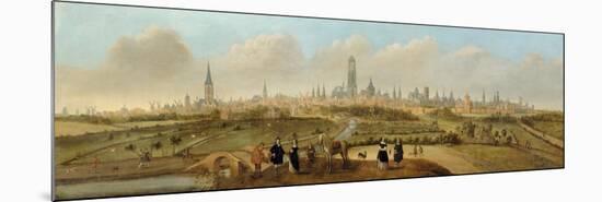 View on the City of Utrecht, C. 1650-1660-Jost Cornelisz Droochsloot-Mounted Premium Giclee Print