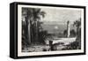 View on the Coast of Florida, USA, 1870s-null-Framed Stretched Canvas