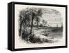 View on the Coast of Florida, USA, 1870s-null-Framed Stretched Canvas