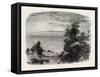 View on the Coast of Massachusetts, USA, 1870s-null-Framed Stretched Canvas