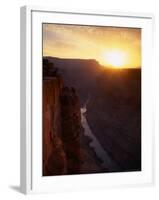 View on the Colorado River, Toroweep Point, North Rim, Grand Canyon National Park, Arizona, USA-Jerry Ginsberg-Framed Photographic Print