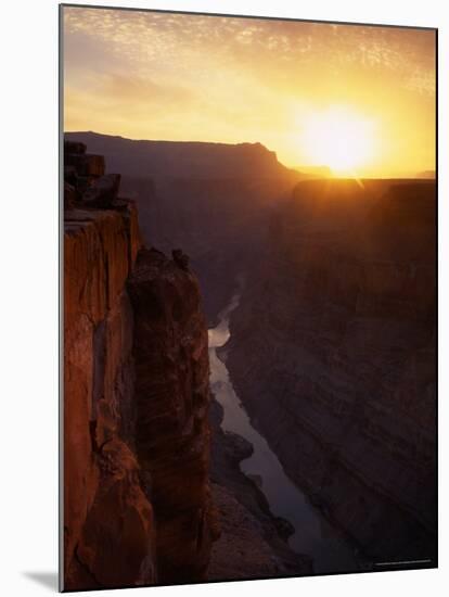 View on the Colorado River, Toroweep Point, North Rim, Grand Canyon National Park, Arizona, USA-Jerry Ginsberg-Mounted Photographic Print