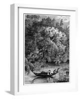 View on the Dodinga River, New Guinea, 1877-null-Framed Giclee Print