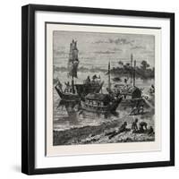 View on the Ganges-null-Framed Giclee Print