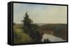 View on the Genesee near Mount Morris, 1857-John Frederick Kensett-Framed Stretched Canvas